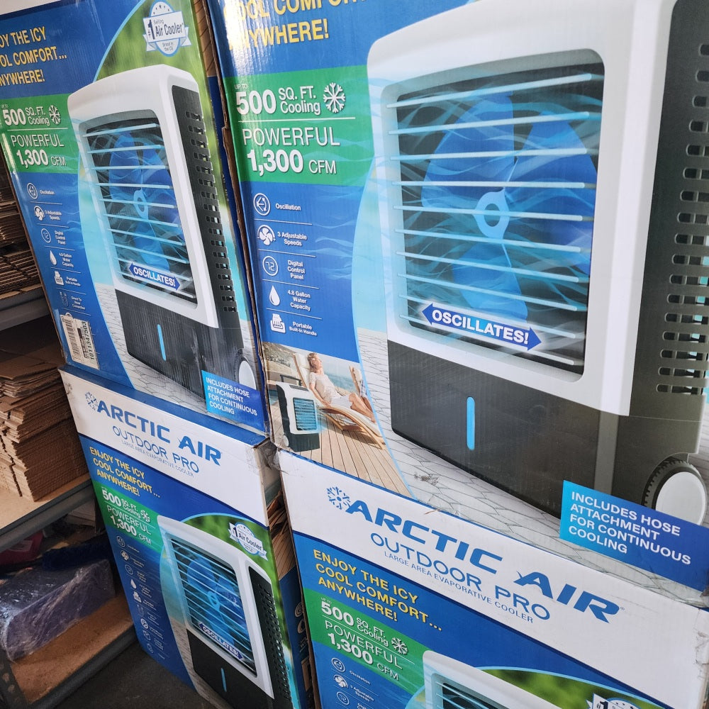 1300 CFM 3-Speed Settings Portable Evaporative Air Cooler 1300 CFM 3-Speed Settings Portable Evaporative Air Cooler